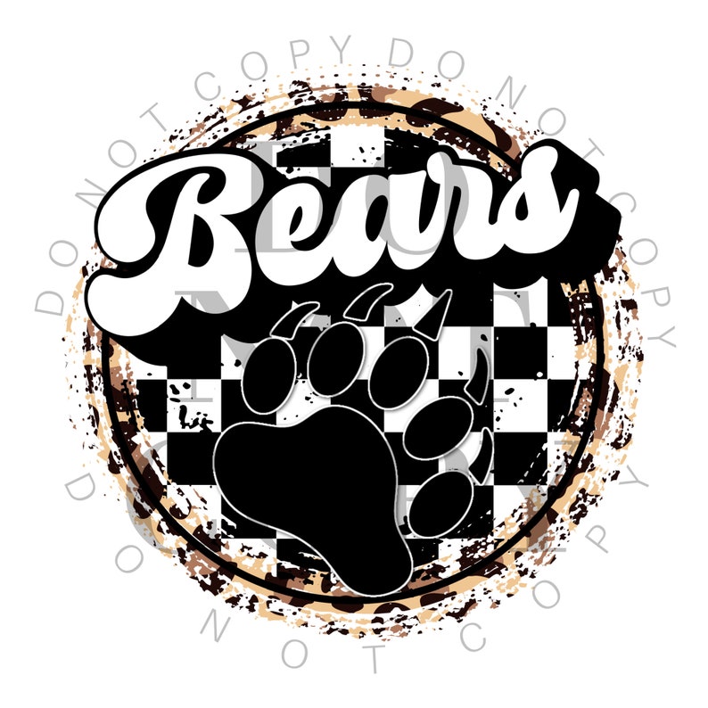 Retro Bears Mascot PNG ~ Team Spirit PNG ~ Mascot ~ Sublimation PNG - Etsy