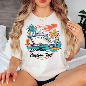Custom Cruise Shirt, Personalized Vacation Shirt, Cruise Ship Graphic Tee, Family Cruise Shirt, Tropical Vacation Tee, Beach Travel Shirt