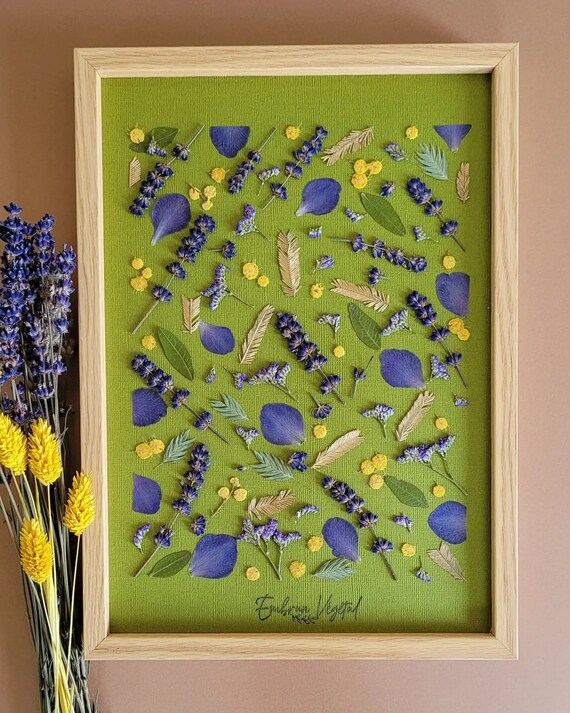 Herbarium Dried Flowers Decorative Frame Herbarium Frame Etsy