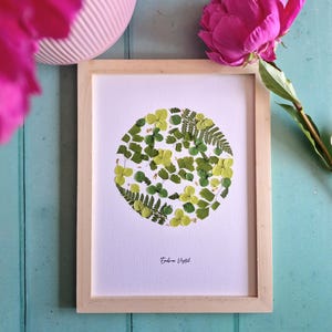 HERBARIUM, flower herbarium, herbarium framed with dried flowers, handmade in France