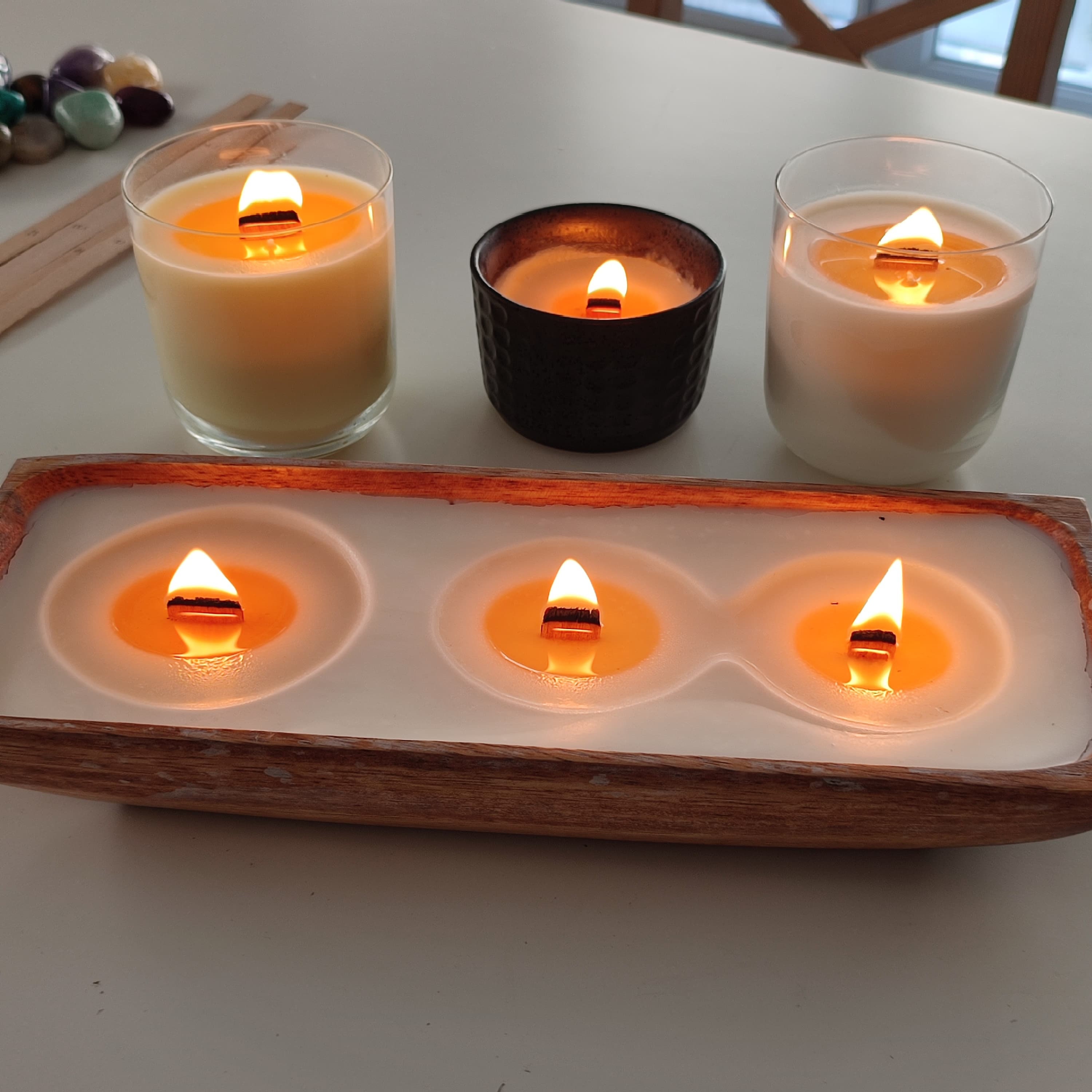 Wooden Candle Wicks With /w.out Clips & Double Sided Tape, 7 Different  Sizes, 100mm Length, 1.2mm Thickness, 10pcs, 100pcs 