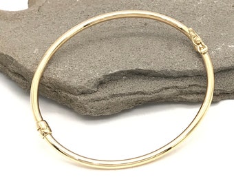 18K Yellow Gold Polished Bangle – Bracelet for Women