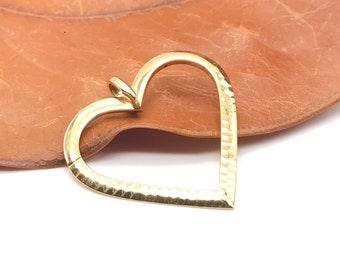 Herzanhänger aus 18-karätigem Gold – Italienisches Design – Kettenanhänger – Echtgold