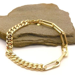 14K Yellow Gold Bracelet - Polished Bracelet - Dainty Gold Bracelet - Italian Gold Bracelet - Handmade Bracelet - Italian Gold Design