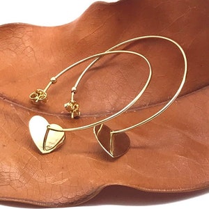14K Yellow Gold Earrings - Modern Gold Earrings - Fashion Earrings - Polished Style Earrings - Great Gift for Women - Italian Gold Design