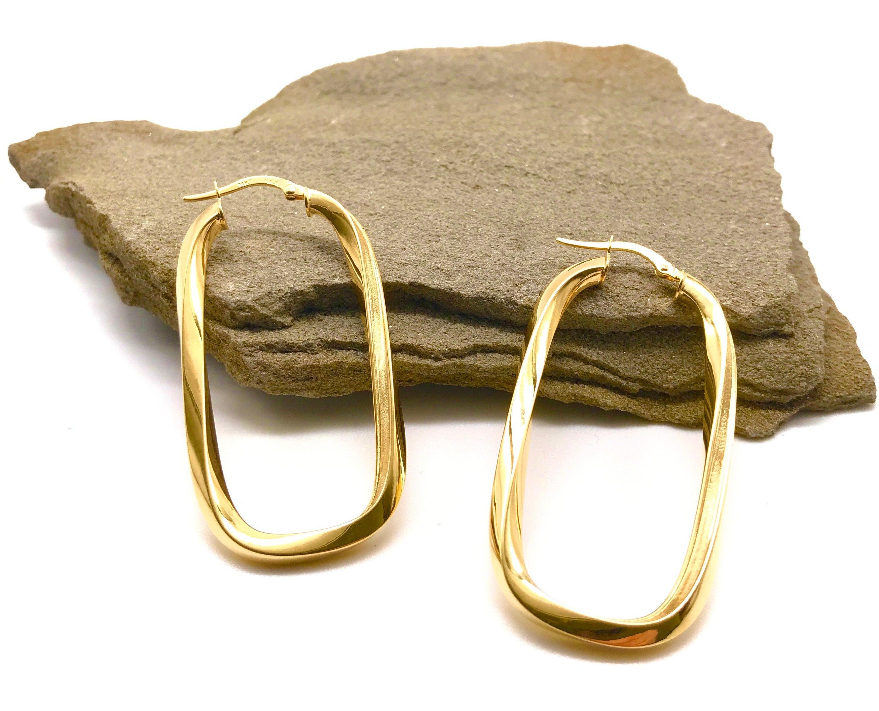 Collection 14 K Gelb Gold Italienische Hohe Poliert Abgestufter