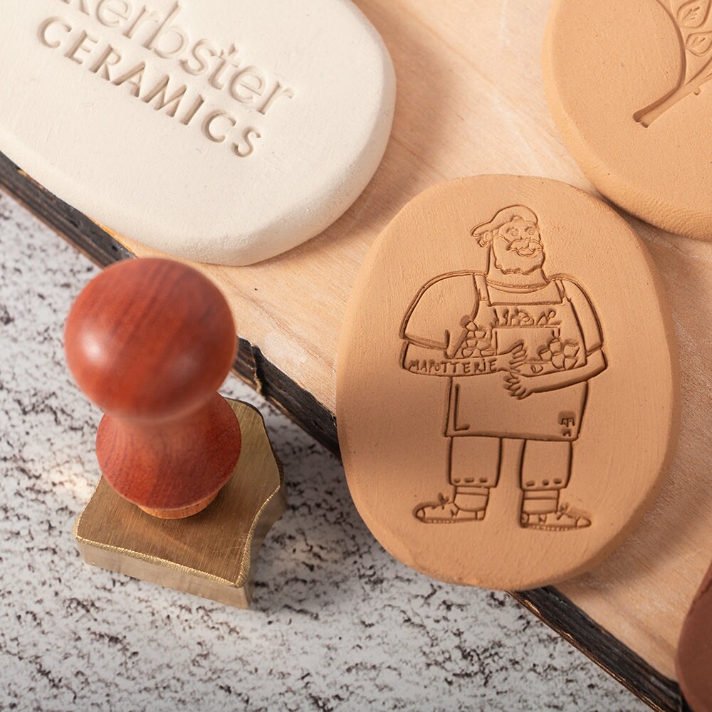 Makers Mark Stamp for Clay Personalized Pottery Stamp Clay Stamp Custom  Ceramic Stamps Pottery Signature Stamps Custom Pottery Stamps 4clay 