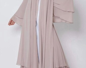 Luxury Double Layered Chiffon Abaya