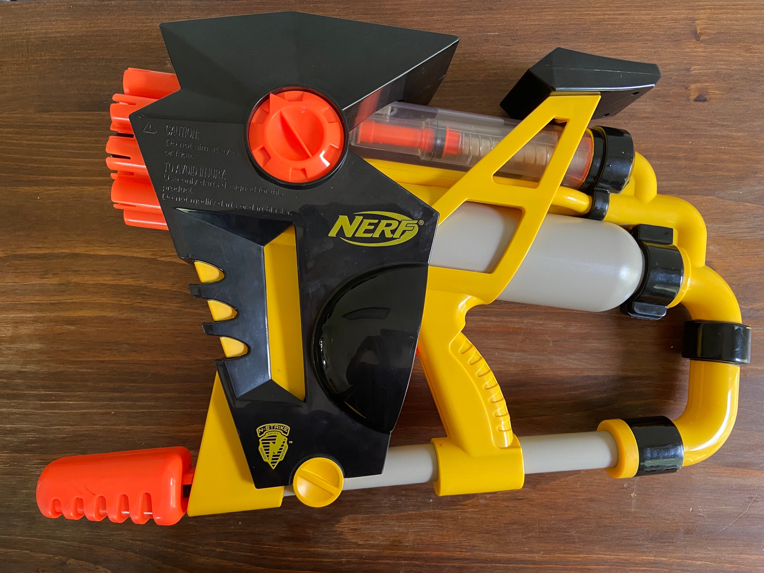 Vintage Nerf Wildfire Gun Blaster 20 Rapid Fire Air Pressure AS IS