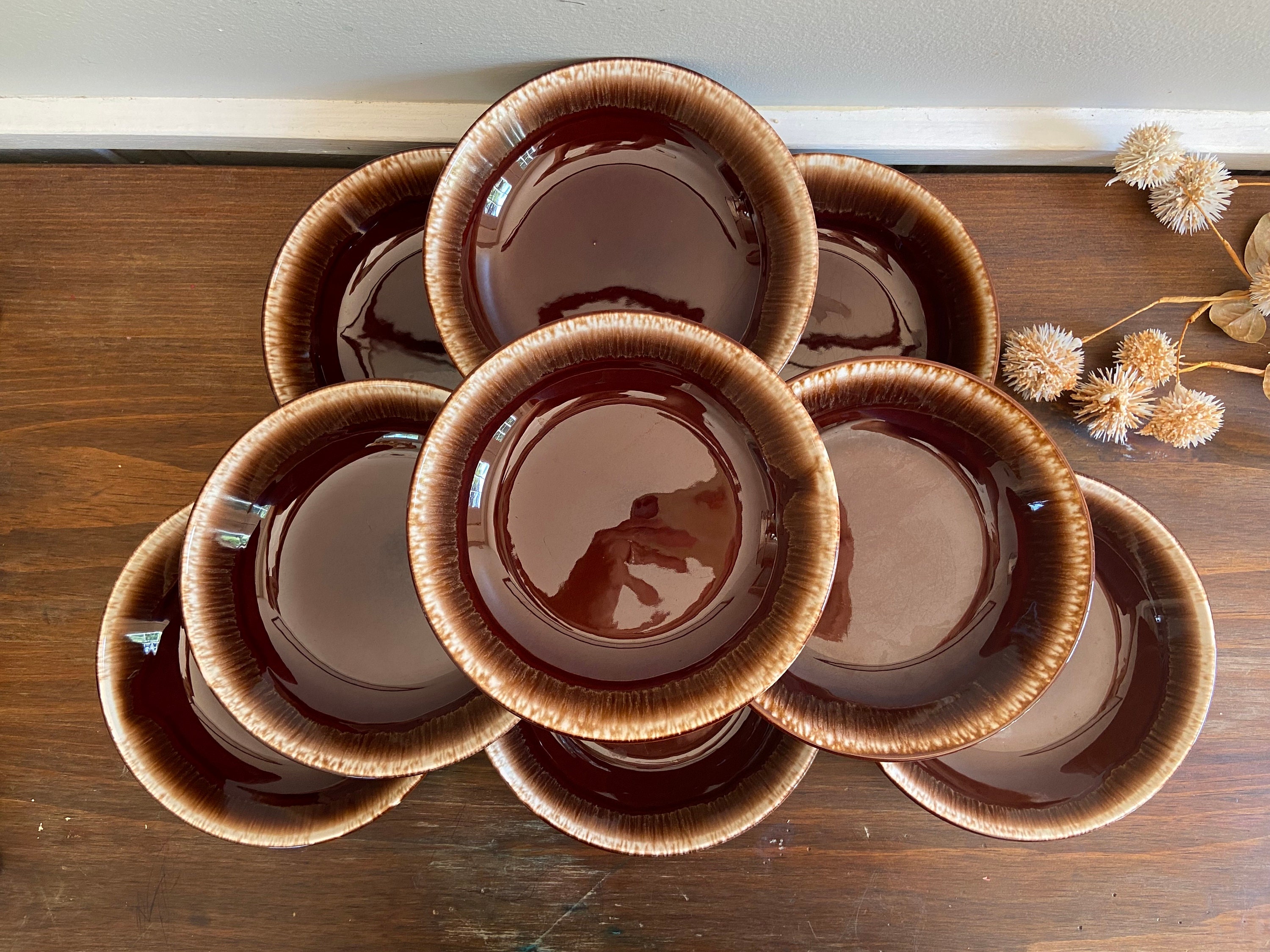 Vintage Brown Stoneware Dishes Hearthside Old Brown Stoneware