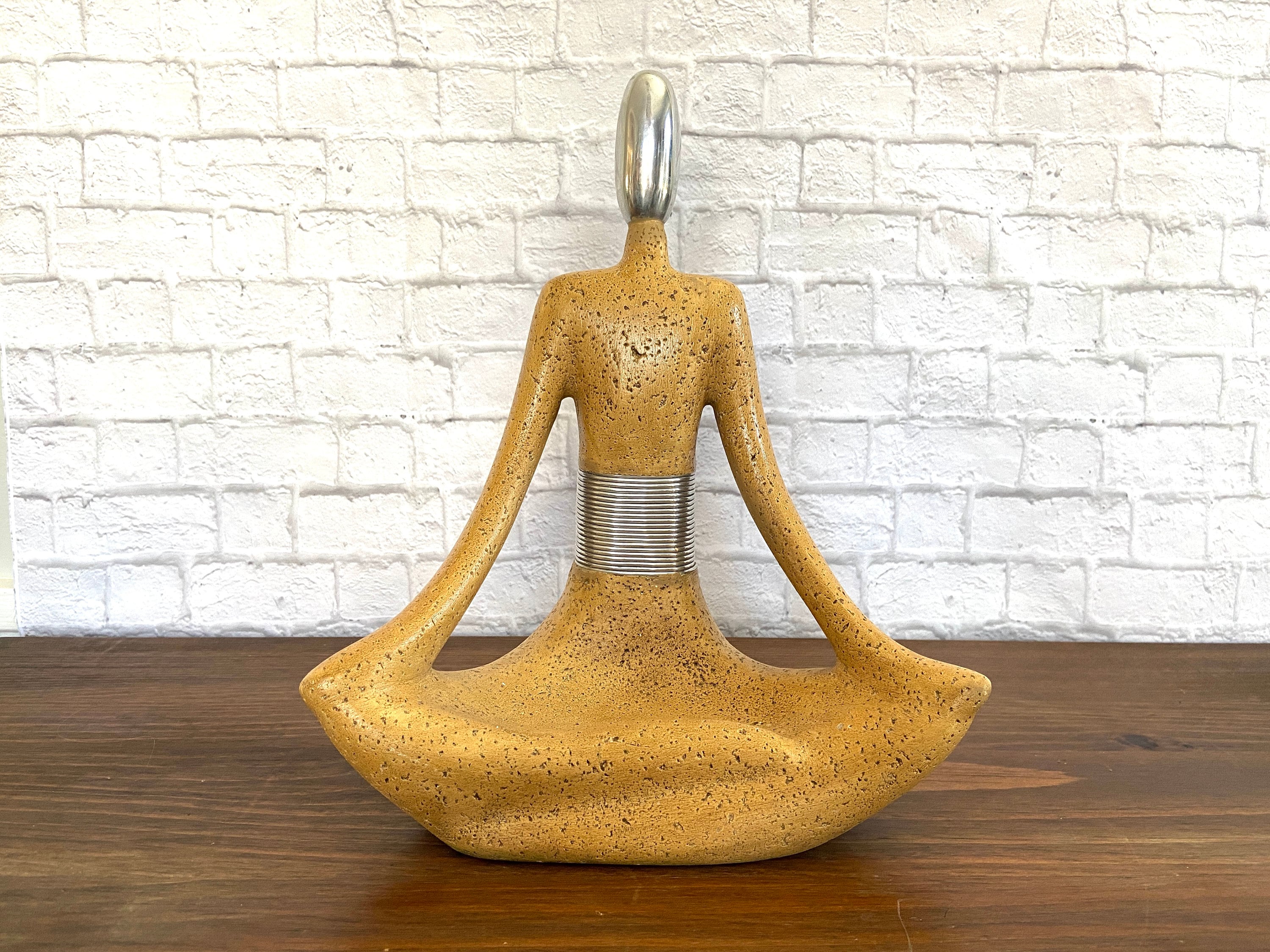 Figuras Decoracion Salon Modernas, Adornos para Salon Modernos Vintage,  Figura De Resina En Pose De Yoga, Gran Idea De Regalo para Amantes del  Yoga