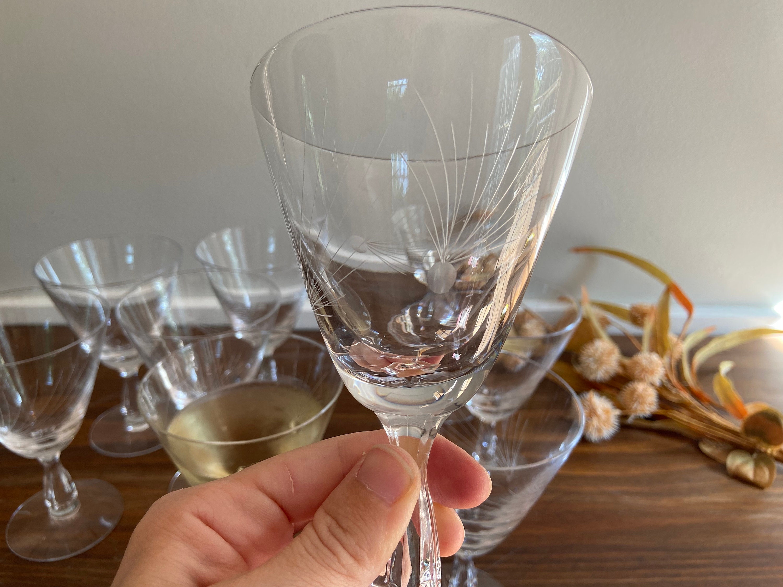 Etched set of 8 fostoria - Etsy 日本