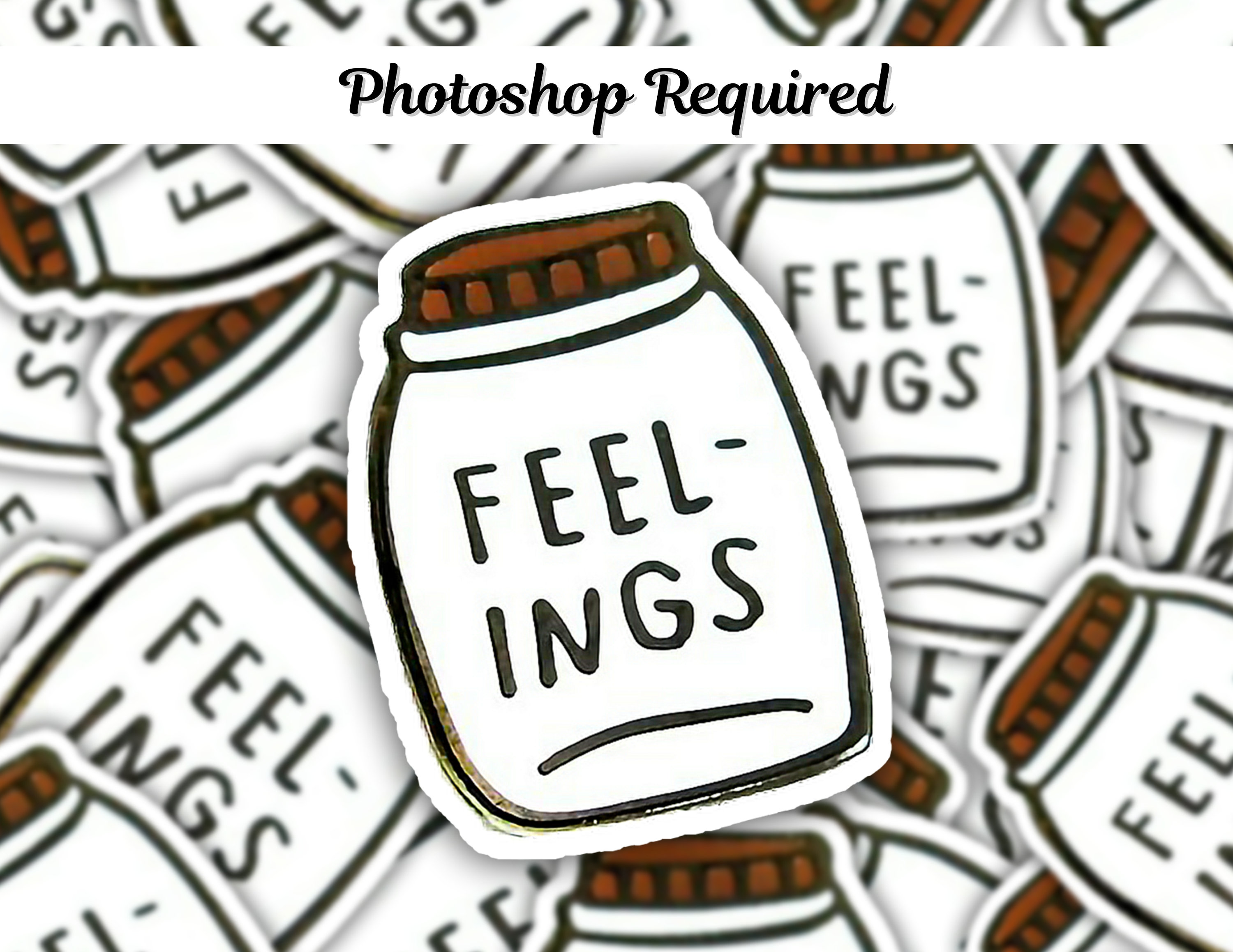 Sticker Pile Mockup, Photoshop Template, Sticker Mockup, Decal Mockup ...