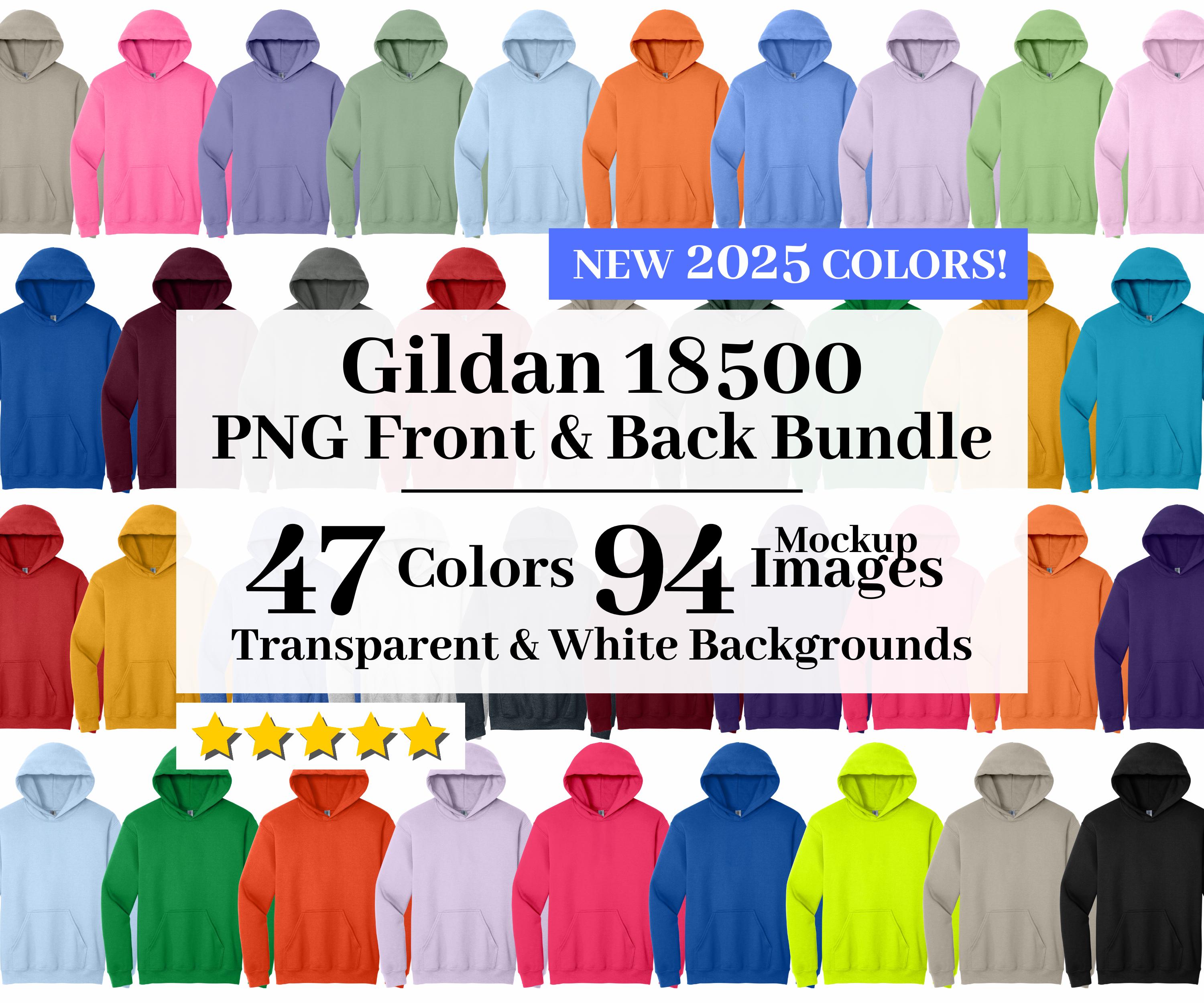 Gildan 18500 Mockup Bundle, Gildan 18500 Flat Lay Mockups, Gildan G185 Mockup, Gildan Mockup, Hoodie Mockup