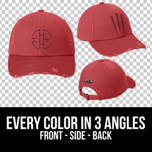 District DT600 Mockup-paket, Motsvart keps-mockup, District-hatt-mockup, Motsvart hatt-mockup, Mockup-paket DT600 bild 6