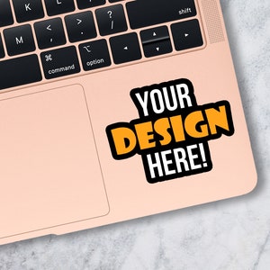 Laptop Sticker Mockup Marble Background Gold Laptop Mock Up JPG Stock Photo Digital Download