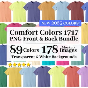 Comfort Colors 1717 Mockup Bundle, Comfort Colors 1717 Flat Lay Mockups, C1717 Mockup, Comfort Colors Mockup, T Shirt Mockup