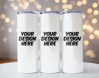 20 oz Tumbler Mockup, Skinny Tumbler Mockup PSD, Tumbler Mockup Photoshop