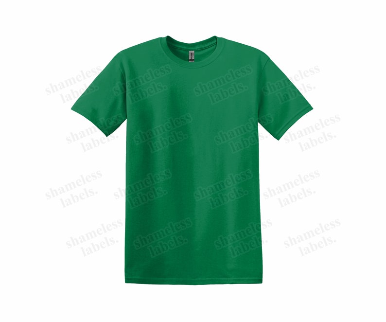 Puede incluir: Una camiseta verde lisa con cuello redondo y mangas cortas.