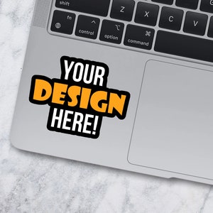 Laptop Sticker Mockup Marble Background Laptop Mock Up JPG Stock Photo Digital Download