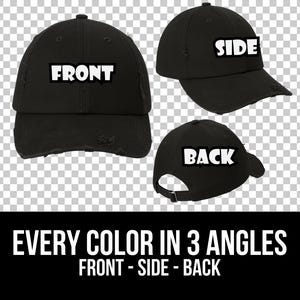 District DT600 Mockup-paket, Motsvart keps-mockup, District-hatt-mockup, Motsvart hatt-mockup, Mockup-paket DT600 bild 2