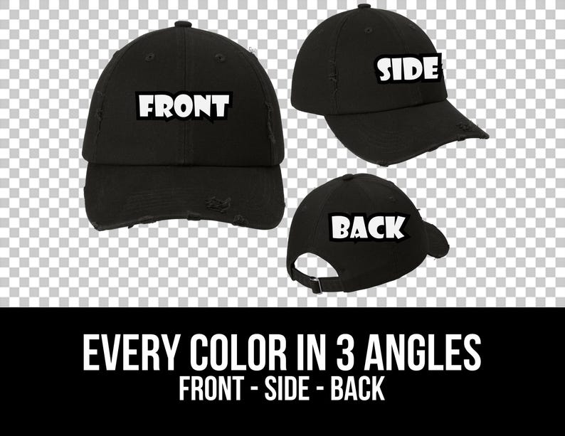 District DT600 Mockup-paket, Motsvart keps-mockup, District-hatt-mockup, Motsvart hatt-mockup, Mockup-paket DT600 bild 2