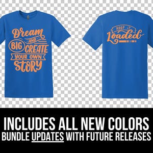Gildan 64000 Front and Back Mockup Bundle, T Shirt Mockup PNG, G640 Flat Lay, Front and Back 64000, Mock Up Bundle image 3