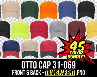 Otto Cap 31-069 Mockup Bundle, 5 Panel Baseball Cap Mockup, Otto Cap Mockup, Hat Mockup, Mock Up Bundle 31-069