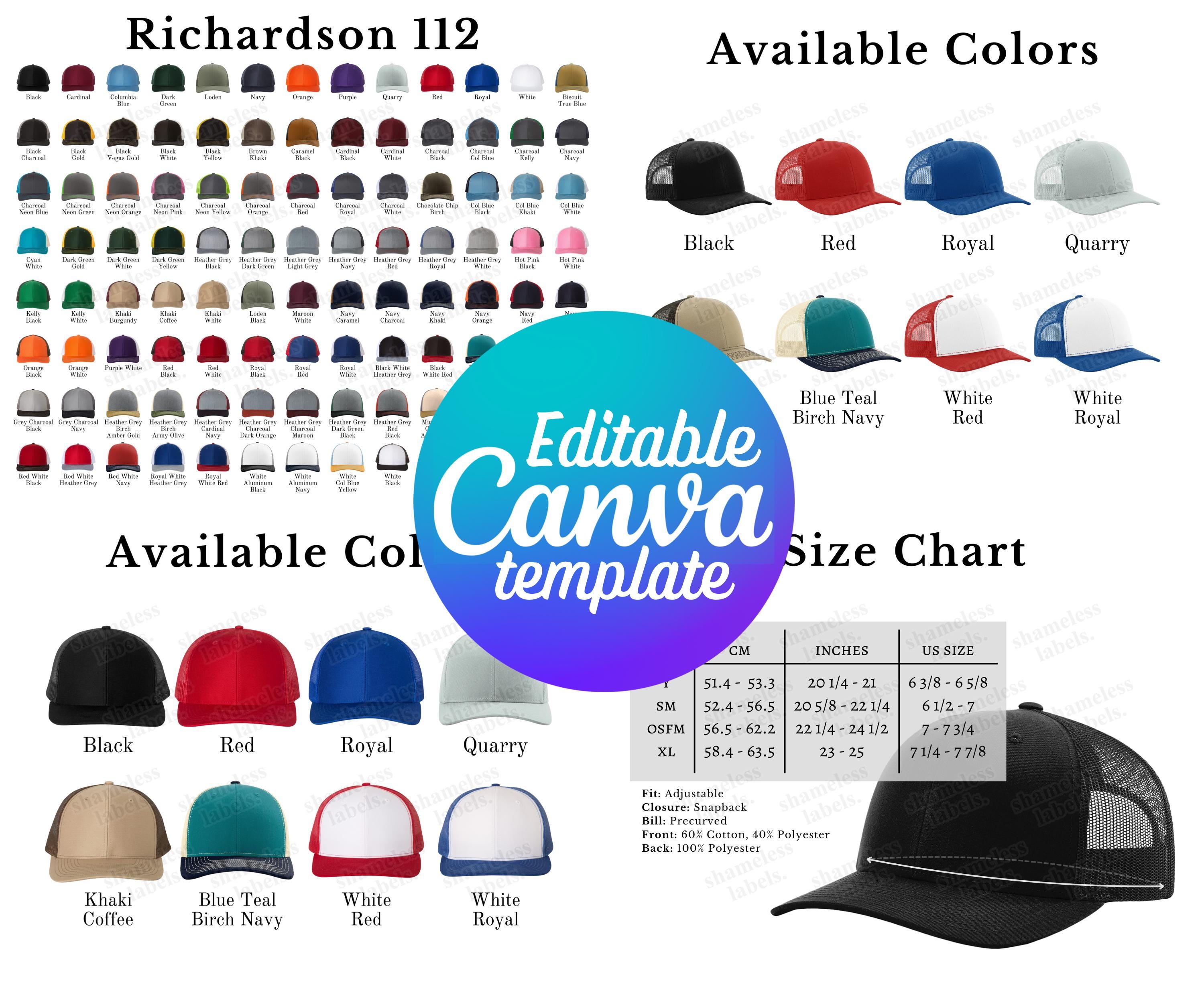 Richardson Hat Flexfit Youth Size Chart Youth Richardson Hat