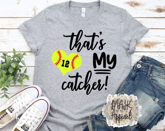 Softball Mom Shirt / Softball Catcher Shirt / Catcher Shirt / Softball Mom Life Shirt / Her Biggest Fan Shirt / Softball Life Shirt