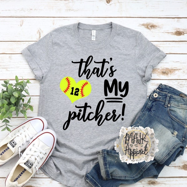 Softball Mom Shirt / Softball Pitcher Shirt / Pitcher Shirt / Softball Mom Life Shirt / Her Biggest Fan Shirt / Softball Life Shirt