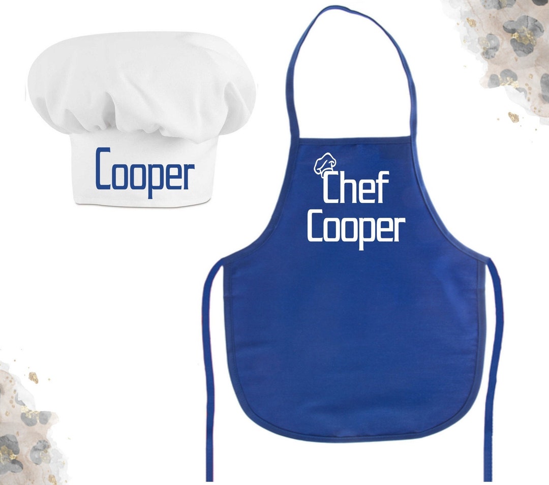 Personalized Chef Hat and Chef Apron / Kids Chef Apron and Chef Hat