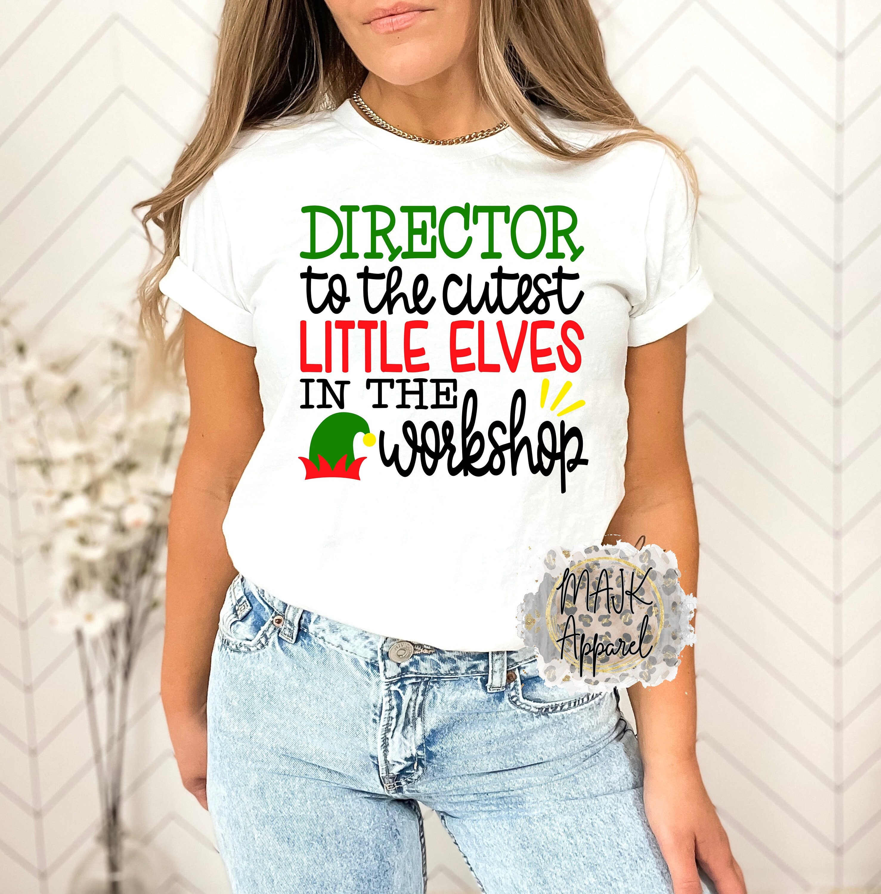 Principal Of The Cutest Elves Christmas Costume Teacher T-Shirt Principal Of The Cutest Elves Christmas Costume Teacher T-Shirt