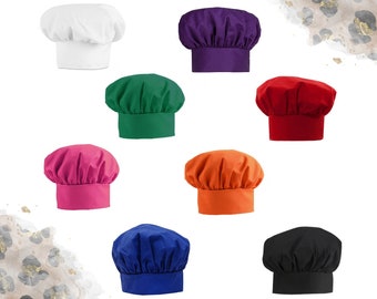 Blank Chef Hat / Youth Chef Hat / Adult Chef Hat / Chef Birthday Party / Pink Chef Hat / Blue Chef Hat / Black Chef Hat / Chef Hat