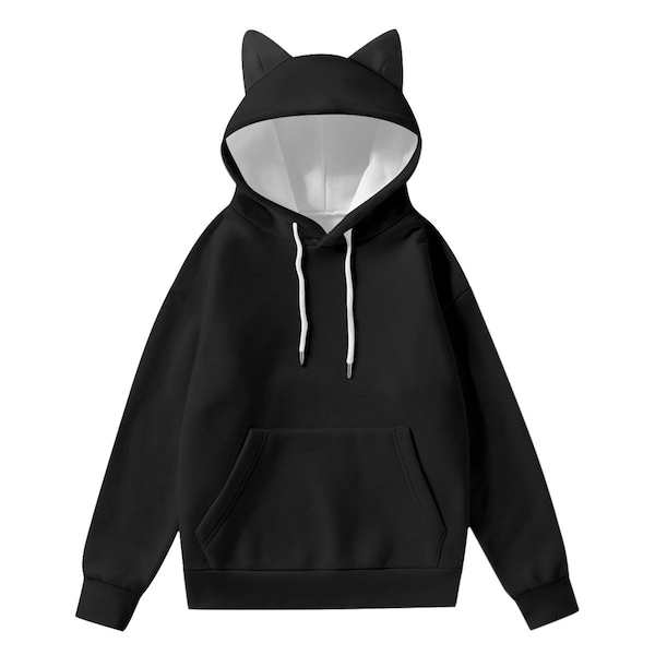 Hoodie With Ears Etsy