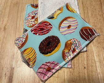 Reusable Terry Cloth Napkins - Lunchbox Sized 4"x6"