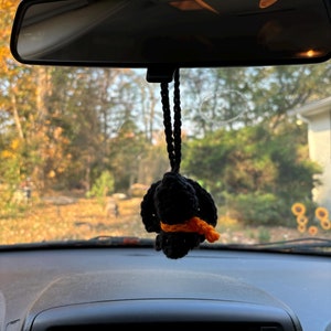 Crochet Bat Reaview mirror decoration