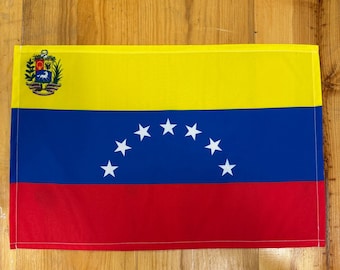 Venezuela flag with 7 stars, available in three sizes