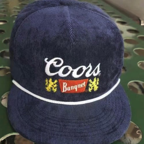 Coors Banquet Corduroy Snapback Hat Etsy
