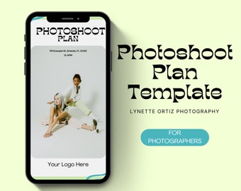 Photoshoot Plan Template Etsy Photoshoot Plan Template Etsy