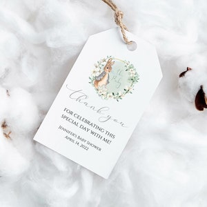 PRINTED gift tags-baby shower favor tags-printed tags-peter rabbit tag-favor gift tags-baby shower gift tag-peter rabbit