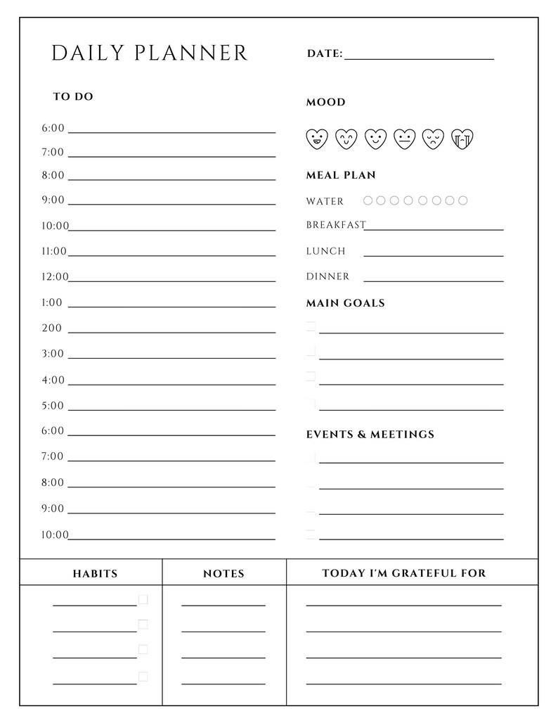 Planner Bundle-planner Bundle Printable-printable Planner Bundle-daily ...