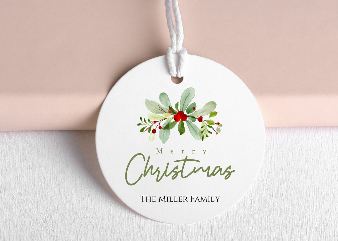 PRINTED Christmas Gift Tagsgift Tagsprinted Tagschristmas Tags