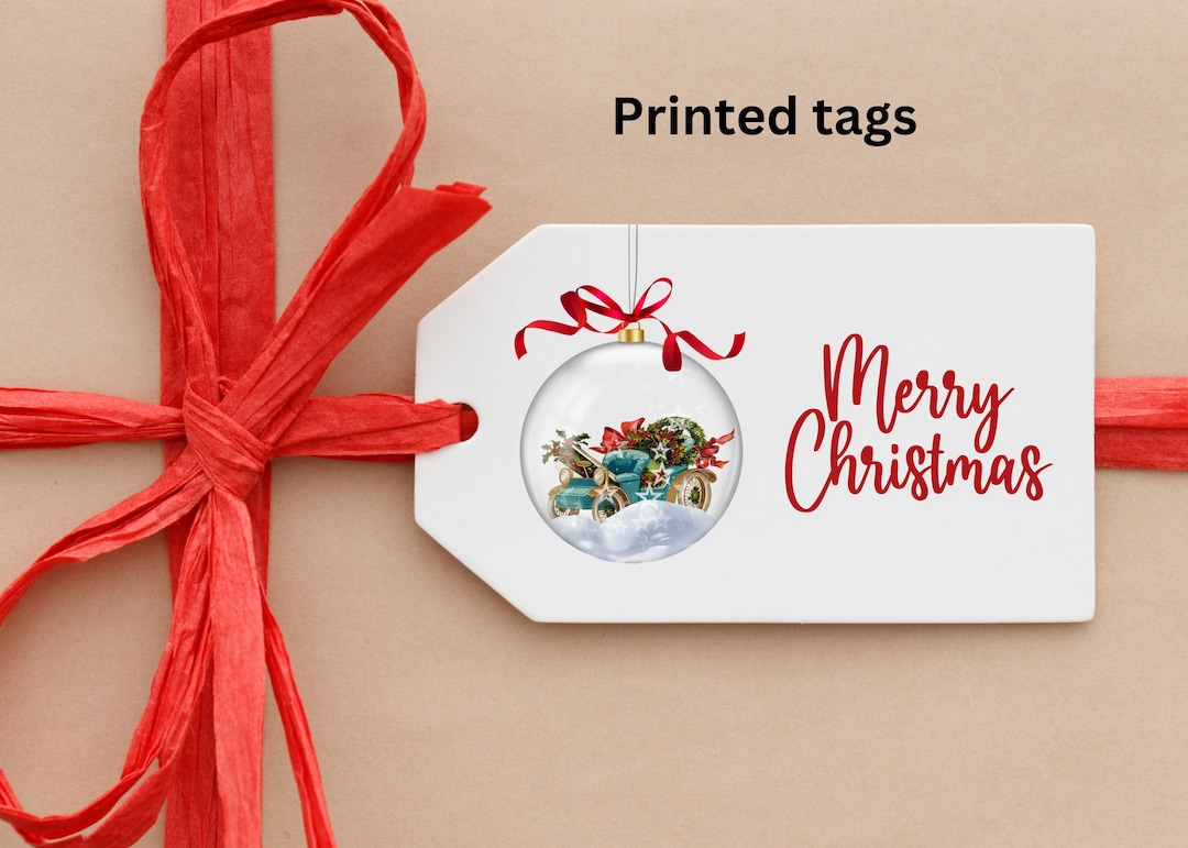 PRINTED Christmas Gift Tagsgift Tagsprinted Tagschristmas Tags