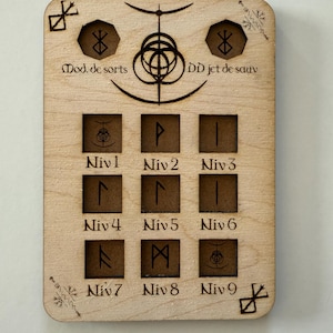 Spell slot counters, dungeon and dragons, spell count, roleplaying spell slot, board games, dnd, h&d, dragon heroes
