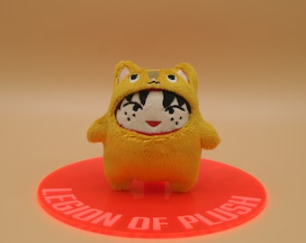 Fire Pirate Mini Plush in a Cat Onesie