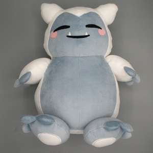 Inverse Snorlax, Light Blue Variant, Mochi Minky