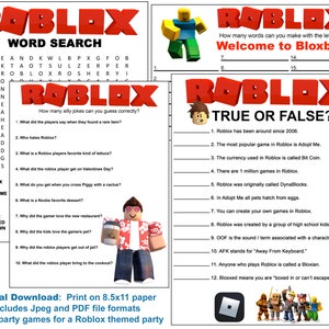 Juegos de Roblox para fiestas, descarga digital, actividades para fiestas de cumpleaños
