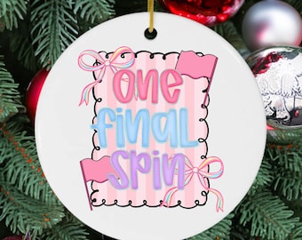 Personalized Colorguard Senior Ornament: Retro Color Guard Gift