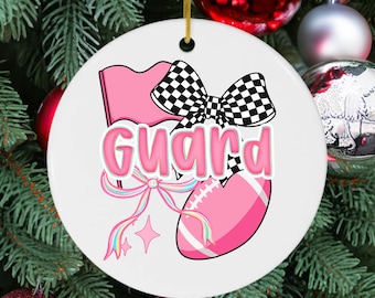 Personalized Colorguard Senior Ornament: Retro Color Guard Gift